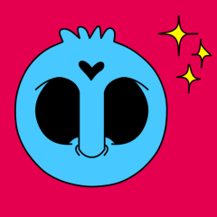 [LINEスタンプ] 【動く♪】071R-2まばたきガイコツスタンプ