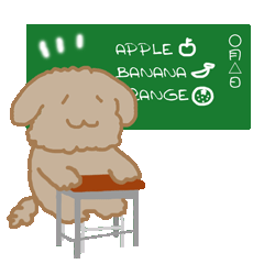 [LINEスタンプ] ワンたんとミャオ姉 3学校編[中国語日本語]