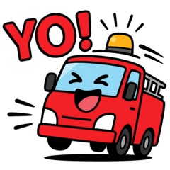 [LINEスタンプ] 働く車の可愛いスタンプ