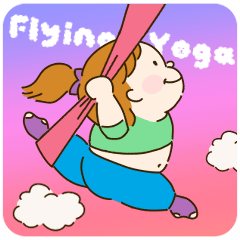 [LINEスタンプ] アンナのフライングヨガ