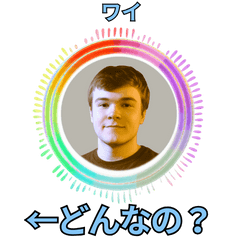 [LINEスタンプ] ⚫架空のショート動画の外国人で日常会話2