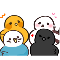[LINEスタンプ] 肥満気味のとり。【いつでも使える】