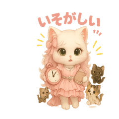 [LINEスタンプ] 愛らしい猫たちよくつかうことば