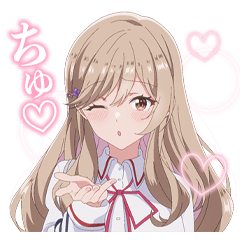 [LINEスタンプ] TVアニメ「わたなれ」-紫陽花-