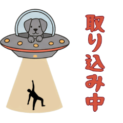 [LINEスタンプ] UFOで宇宙犬2日常