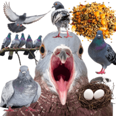 [LINEスタンプ] 鳩 実写 