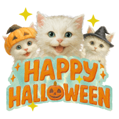 [LINEスタンプ] ハロウィン子猫のマジカルスタンプ
