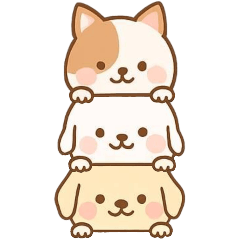 [LINEスタンプ] [アレンジ用]かさなる犬