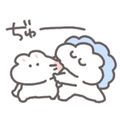[LINEスタンプ] うさぴっぴ「わがままべいびー」