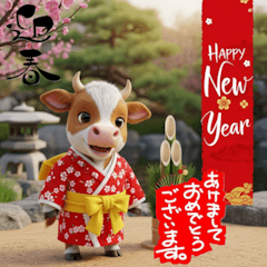 [LINEスタンプ] 干支どうぶつの新年メッセージ