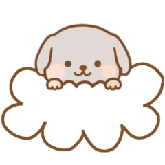 [LINEスタンプ] [アレンジ用]お空のワンコ