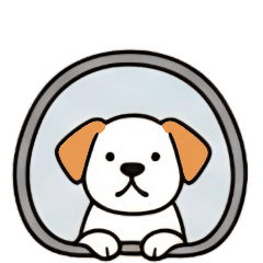 [LINEスタンプ] [アレンジ用]窓からお出迎えする犬