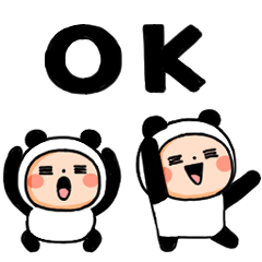 [LINEスタンプ] ▶︎動く！パンダタイツまる③