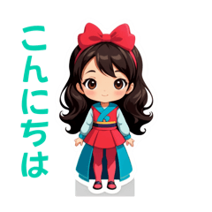 [LINEスタンプ] 女の子ちゃんの日常スタンプ