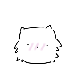 [LINEスタンプ] 真顔サモエド