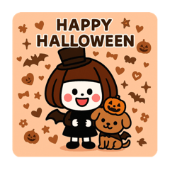 [LINEスタンプ] ミニキャラハロウィン