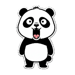 [LINEスタンプ] 驚く動物たちぃ