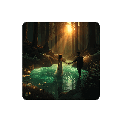 [LINEスタンプ] 恋人と森の幻想の夢✨️Lovers Forest