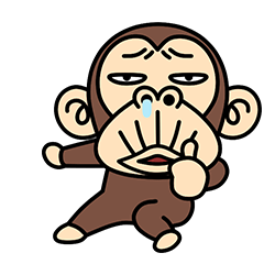 [LINEスタンプ] イラッと★お猿さん 15