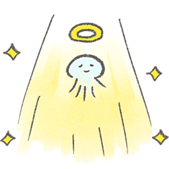 [LINEスタンプ] 悩めるくらげ リメイク版