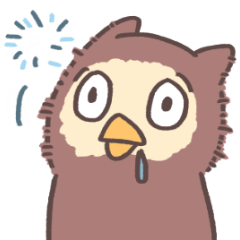 [LINEスタンプ] 冰淇淋貓頭鷹