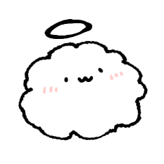 [LINEスタンプ] もくもくてんしさん