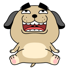 [LINEスタンプ] 動く 売れ残りわんこ