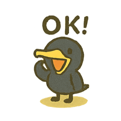 [LINEスタンプ] カワウの日向ぼっこ