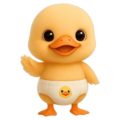 [LINEスタンプ] オムツあひるちゃん
