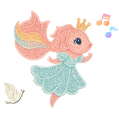 [LINEスタンプ] ベタのロイヤルファミリー