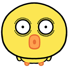 [LINEスタンプ] くちばしぽってりヒヨコたち