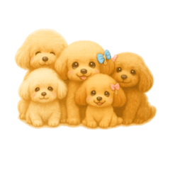 [LINEスタンプ] トイプードルの日常32