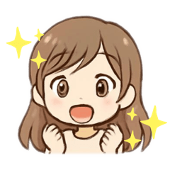 [LINEスタンプ] かわいい女の子 色々な表情