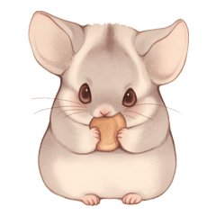 [LINEスタンプ] ほっこり手書きのチンチラスタンプ