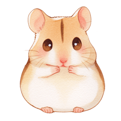 [LINEスタンプ] 優しいほっこり手書きのハムスタースタンプ