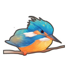 [LINEスタンプ] 使いやすい☆かわいいカワセミスタンプ