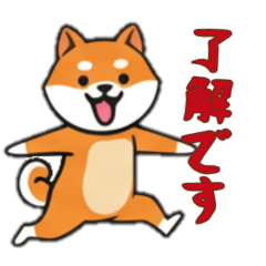 [LINEスタンプ] [了解です専用]シバ犬