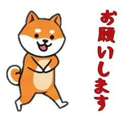 [LINEスタンプ] [お願いします専用]シバ犬