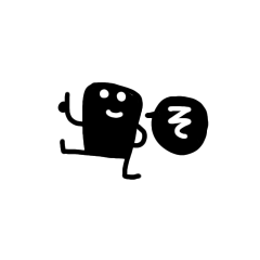 [LINEスタンプ] ●極小●ずんどーわっくん