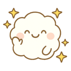 [LINEスタンプ] ふわふわ雲ちゃんのきもちスタンプ