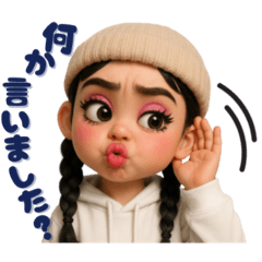 [LINEスタンプ] 40個‼️キャラが濃い絶妙にウザい子の日常