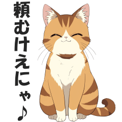 [LINEスタンプ] 広島弁の猫にゃけん♪【方言・訛り・安芸】