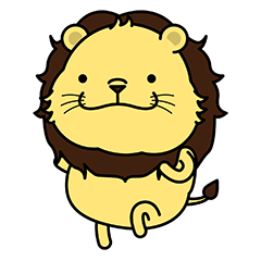 [LINEスタンプ] かわいい ライオンさん