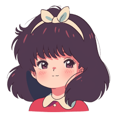 [LINEスタンプ] レトロポップな女の子のアニメスタンプ