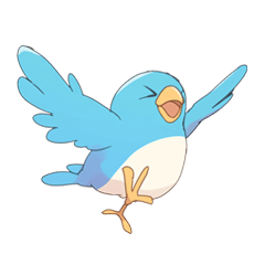 [LINEスタンプ] ゆるくてかわいい幸せの青い鳥スタンプ