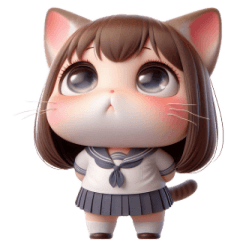 [LINEスタンプ] 猫娘超かわいい表情