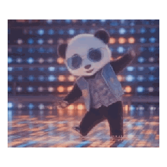 [LINEスタンプ] 踊る！ダンサーパンダ！