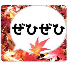 [LINEスタンプ] *花* 紅葉＆吹き出し 02