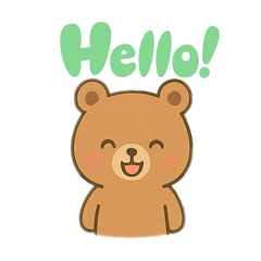 [LINEスタンプ] かわいいクマのスタンプ cute bear