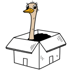 [LINEスタンプ] シュールなダチョウのスタンプ